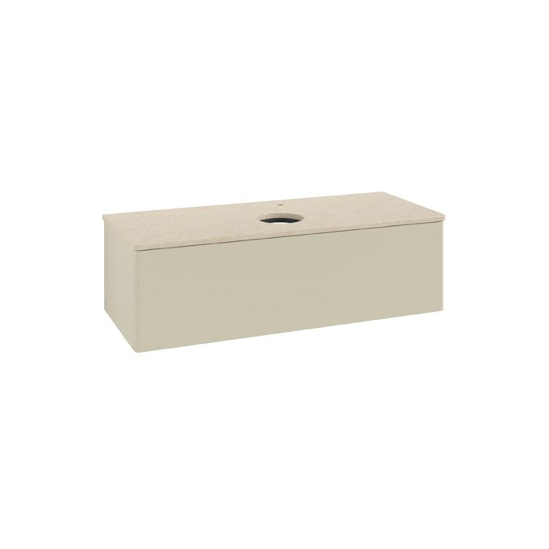 V&B Waschtischunterschrank ohne Frontstruktur Antao 120x36x50cm, HL, WBP botti., si Gr m Lac