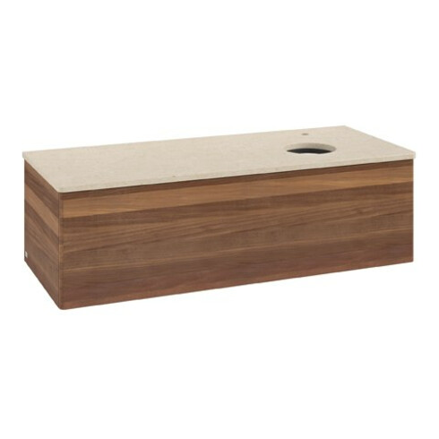 V&B Waschtischunterschrank ohne Frontstruktur Antao 120x36x50cm, HL, WBP botti., w. wal