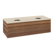 V&B Waschtischunterschrank ohne Frontstruktur Antao 120x36x50cm, HL, WBP botti., w. wal