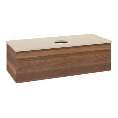 V&B Waschtischunterschrank ohne Frontstruktur Antao 120x36x50cm, HL, WBP botti., w. wal