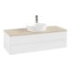 V&B Waschtischunterschrank ohne Frontstruktur Antao 120x36x50cm, HL, WBP botti., wh. m Lac-3