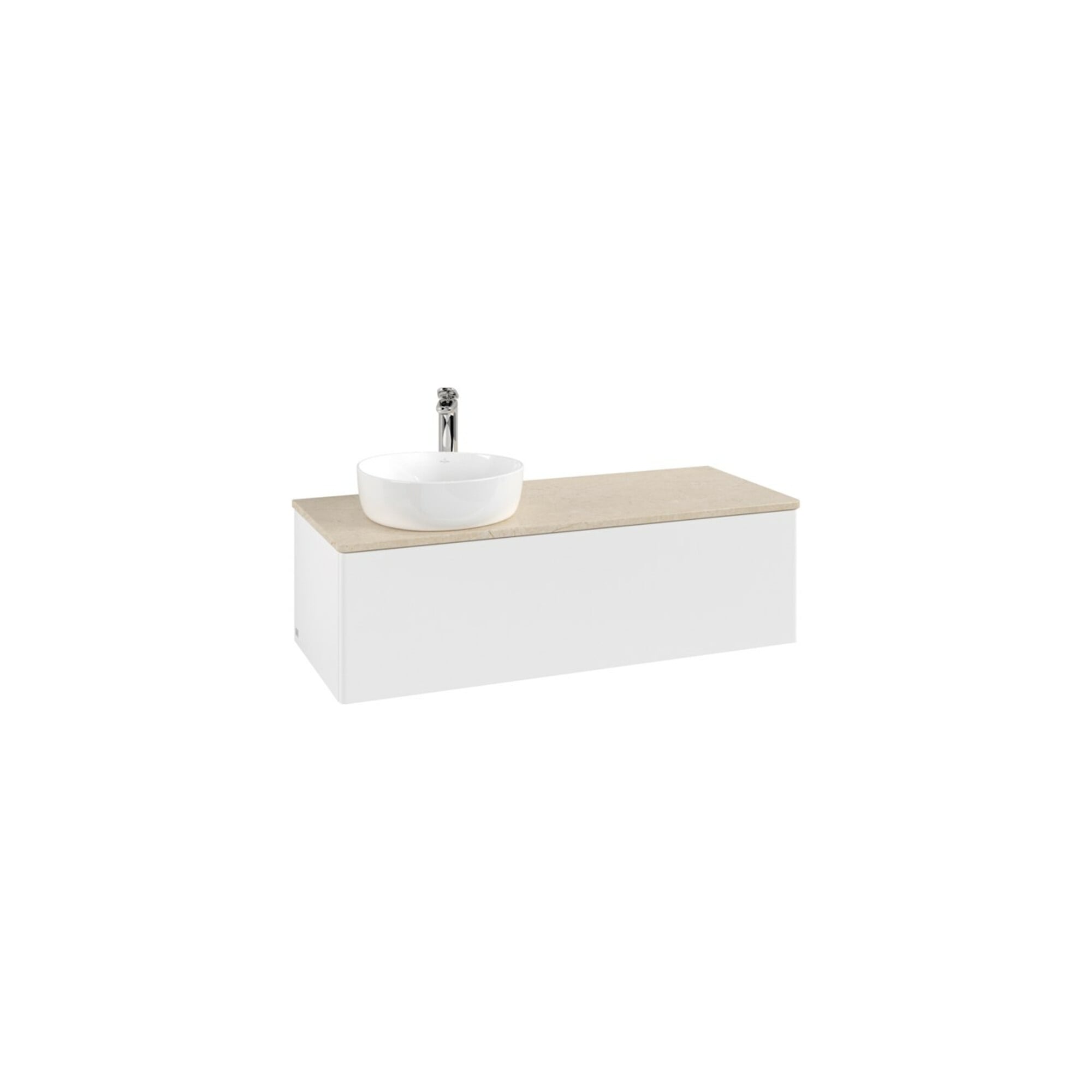 V&B Waschtischunterschrank ohne Frontstruktur Antao 120x36x50cm, HL, WBP botti., wh. m Lac ; Villeroy & Boch