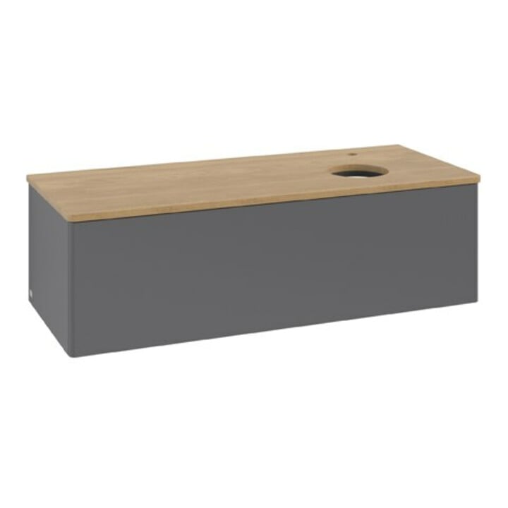 V&B Waschtischunterschrank ohne Frontstruktur Antao 120x36x50cm, HL, WBP hon. Oa, A m Lac