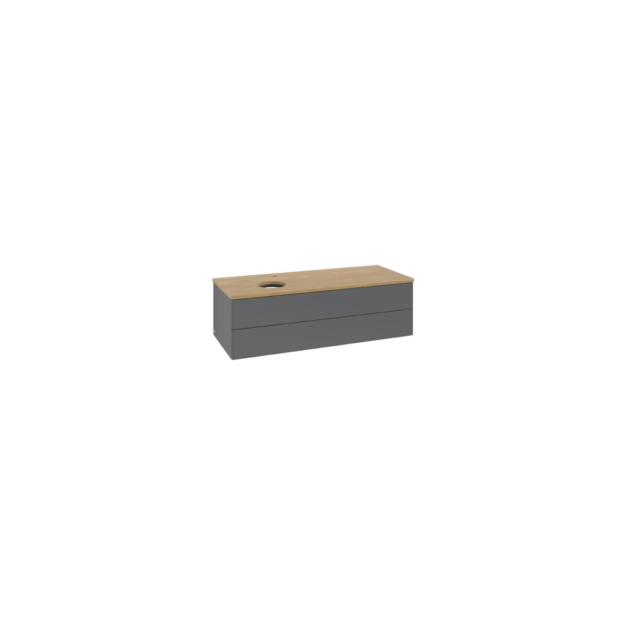 V&B Waschtischunterschrank ohne Frontstruktur Antao 120x36x50cm, HL, WBP hon. Oa, A m Lac ; Villeroy & Boch