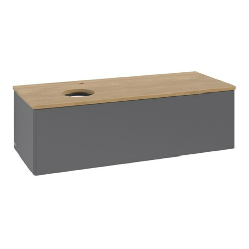 V&B Waschtischunterschrank ohne Frontstruktur Antao 120x36x50cm, HL, WBP hon. Oa, A m Lac