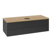 V&B Waschtischunterschrank ohne Frontstruktur Antao 120x36x50cm, HL, WBP hon. Oa, bla m Lac