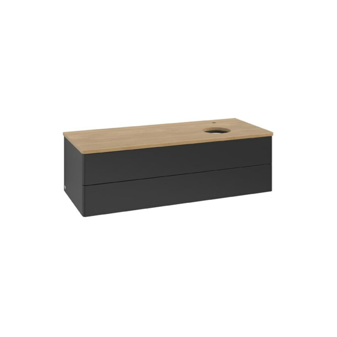 V&B Waschtischunterschrank ohne Frontstruktur Antao 120x36x50cm, HL, WBP hon. Oa, bla m Lac