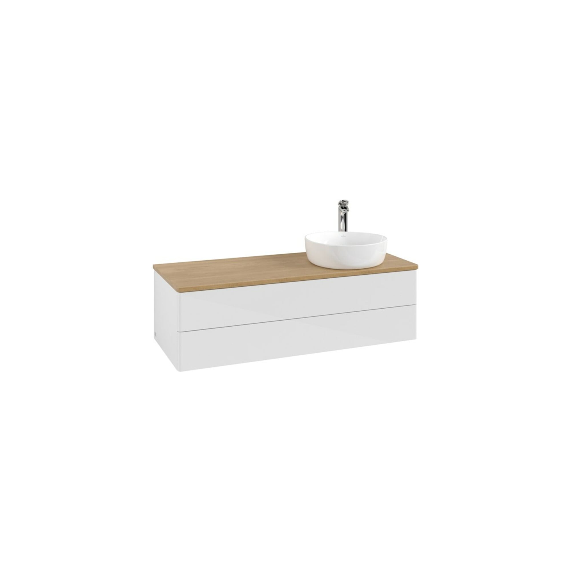 V&B Waschtischunterschrank ohne Frontstruktur Antao 120x36x50cm, HL, WBP hon. Oa, g wh. Lac ; Villeroy & Boch
