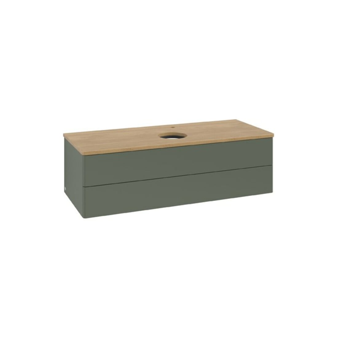 V&B Waschtischunterschrank ohne Frontstruktur Antao 120x36x50cm, HL, WBP hon. Oa, le g. m La