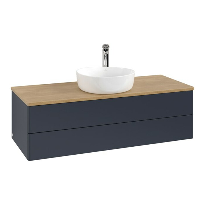 V&B Waschtischunterschrank ohne Frontstruktur Antao 120x36x50cm, HL, WBP hon. Oa, md b m Lac