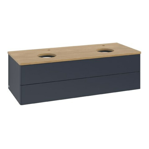 V&B Waschtischunterschrank ohne Frontstruktur Antao 120x36x50cm, HL, WBP hon. Oa, md b m Lac