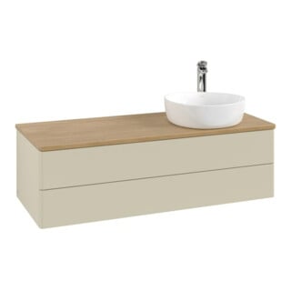 V&B Waschtischunterschrank ohne Frontstruktur Antao 120x36x50cm, HL, WBP hon. Oa, si G m Lac