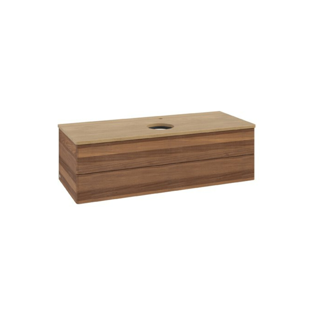 V&B Waschtischunterschrank ohne Frontstruktur Antao 120x36x50cm, HL, WBP hon. Oa, w. wal