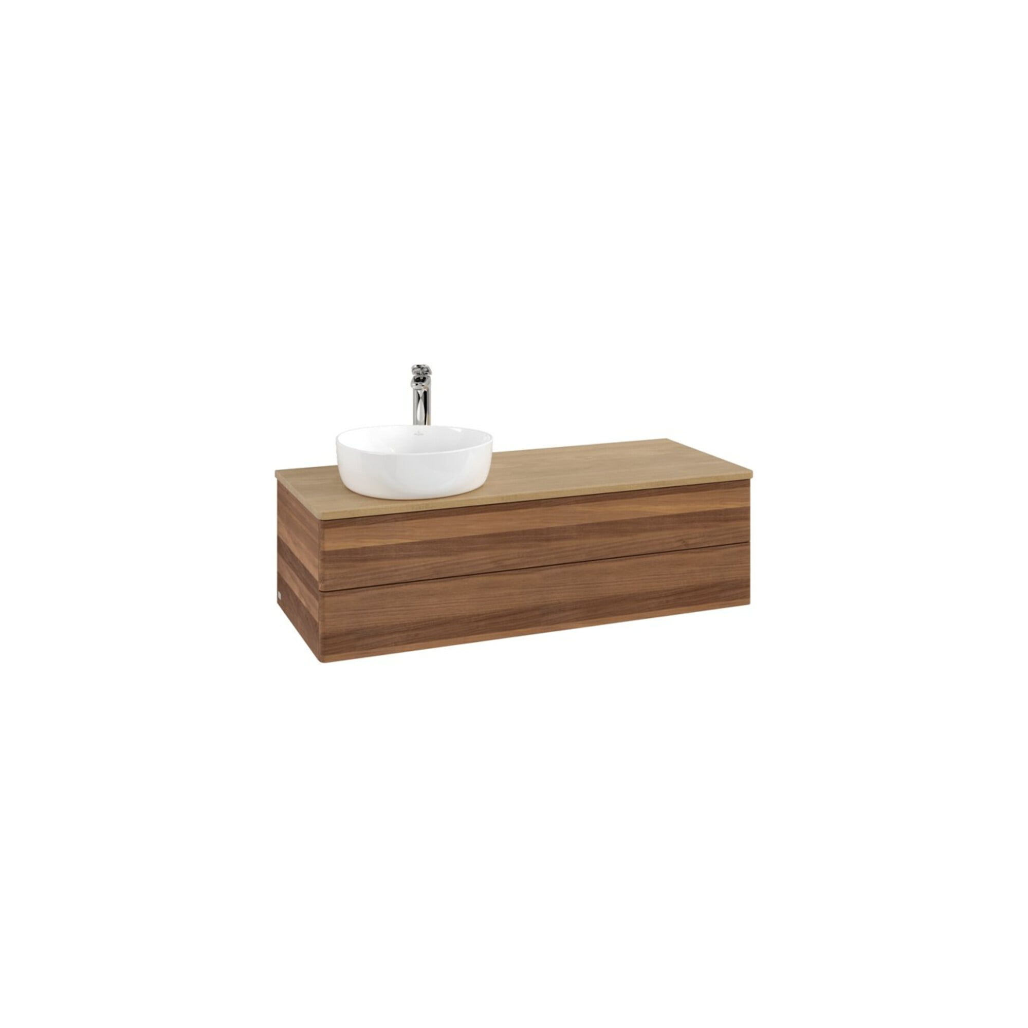 V&B Waschtischunterschrank ohne Frontstruktur Antao 120x36x50cm, HL, WBP hon. Oa, w. wal ; Villeroy & Boch