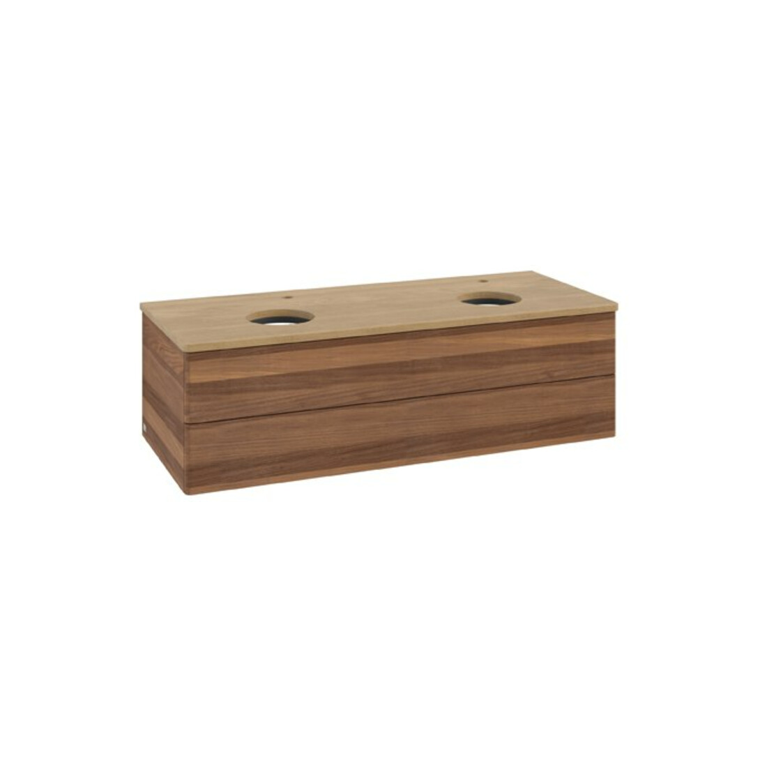 V&B Waschtischunterschrank ohne Frontstruktur Antao 120x36x50cm, HL, WBP hon. Oa, w. wal