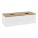 V&B Waschtischunterschrank ohne Frontstruktur Antao 120x36x50cm, HL, WBP hon. Oa, wh. m Lac-1