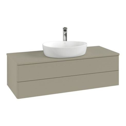 V&B Waschtischunterschrank ohne Frontstruktur Antao 120x36x50cm, HL, WBP Lac, st. Gr m Lac