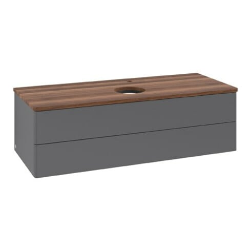 V&B Waschtischunterschrank ohne Frontstruktur Antao 120x36x50cm, HL, WBP w wa, A m Lac