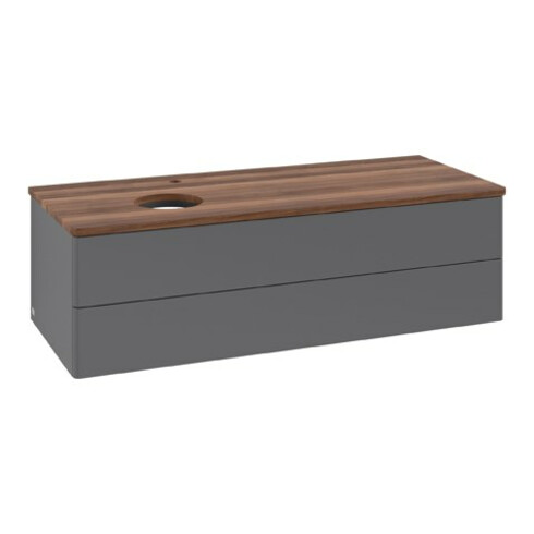 V&B Waschtischunterschrank ohne Frontstruktur Antao 120x36x50cm, HL, WBP w wa, A m Lac