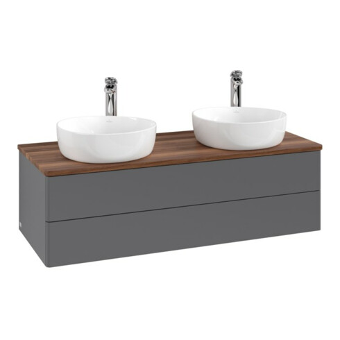 V&B Waschtischunterschrank ohne Frontstruktur Antao 120x36x50cm, HL, WBP w wa, A m Lac