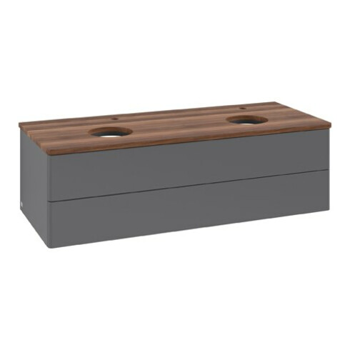 V&B Waschtischunterschrank ohne Frontstruktur Antao 120x36x50cm, HL, WBP w wa, A m Lac