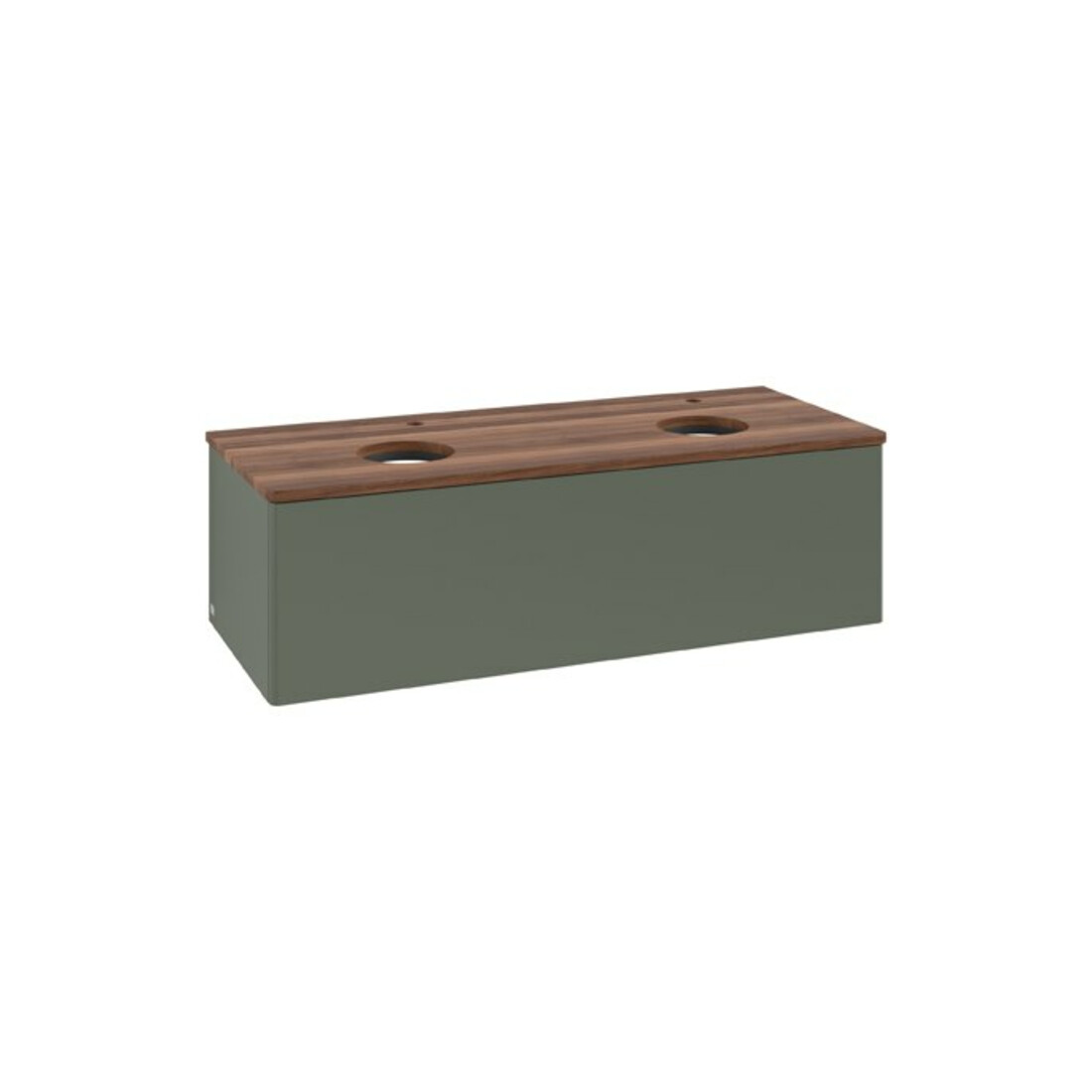 V&B Waschtischunterschrank ohne Frontstruktur Antao 120x36x50cm, HL, WBP w wa, le gre. m Lac
