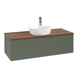 V&B Waschtischunterschrank ohne Frontstruktur Antao 120x36x50cm, HL, WBP w wa, le gre. m Lac
