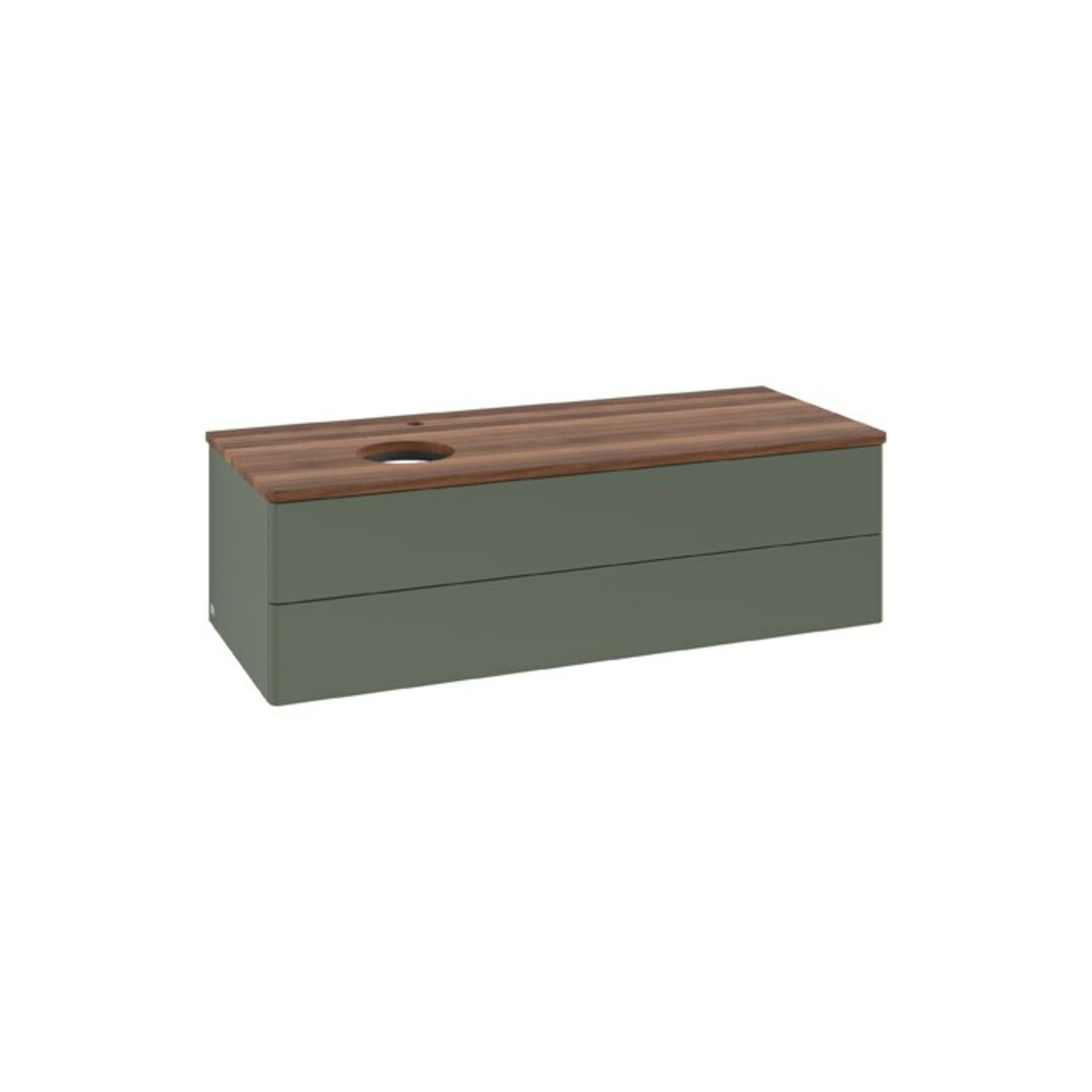V&B Waschtischunterschrank ohne Frontstruktur Antao 120x36x50cm, HL, WBP w wa, le gre. m Lac