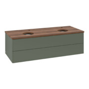 V&B Waschtischunterschrank ohne Frontstruktur Antao 120x36x50cm, HL, WBP w wa, le gre. m Lac