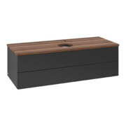 V&B Waschtischunterschrank ohne Frontstruktur Antao 120x36x50cm, HL, WBP w. wal, bla m Lac