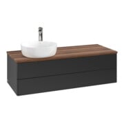V&B Waschtischunterschrank ohne Frontstruktur Antao 120x36x50cm, HL, WBP w. wal, bla m Lac-4
