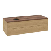 V&B Waschtischunterschrank ohne Frontstruktur Antao 120x36x50cm, HL, WBP w. wal, hon. Oa