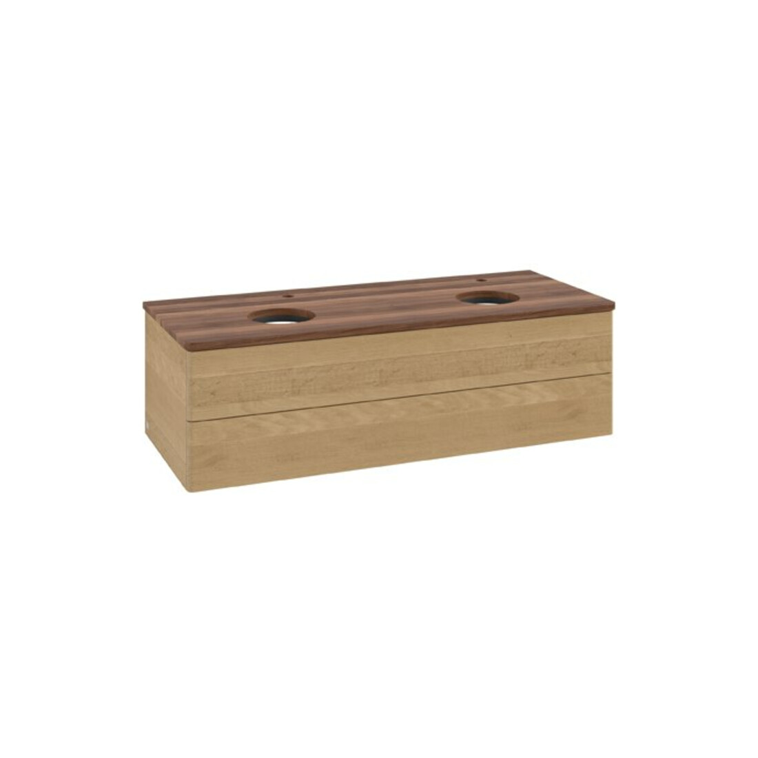 V&B Waschtischunterschrank ohne Frontstruktur Antao 120x36x50cm, HL, WBP w. wal, hon. Oa