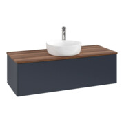 V&B Waschtischunterschrank ohne Frontstruktur Antao 120x36x50cm, HL, WBP w wal, md bl. m Lac