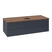 V&B Waschtischunterschrank ohne Frontstruktur Antao 120x36x50cm, HL, WBP w wal, md bl. m Lac
