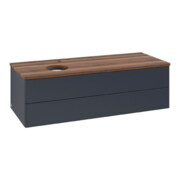 V&B Waschtischunterschrank ohne Frontstruktur Antao 120x36x50cm, HL, WBP w wal, md bl. m Lac