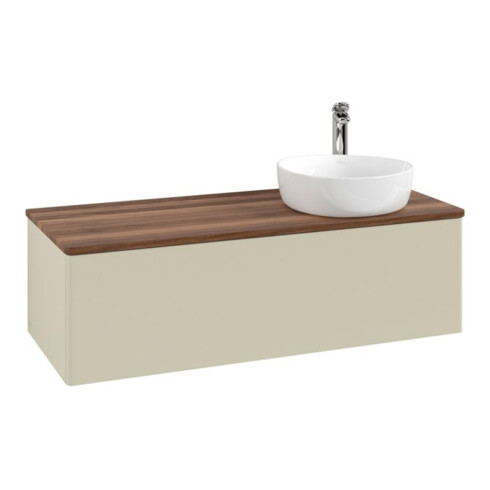 V&B Waschtischunterschrank ohne Frontstruktur Antao 120x36x50cm, HL, WBP w. wal, si Gr m Lac