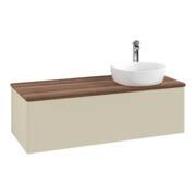 V&B Waschtischunterschrank ohne Frontstruktur Antao 120x36x50cm, HL, WBP w. wal, si Gr m Lac