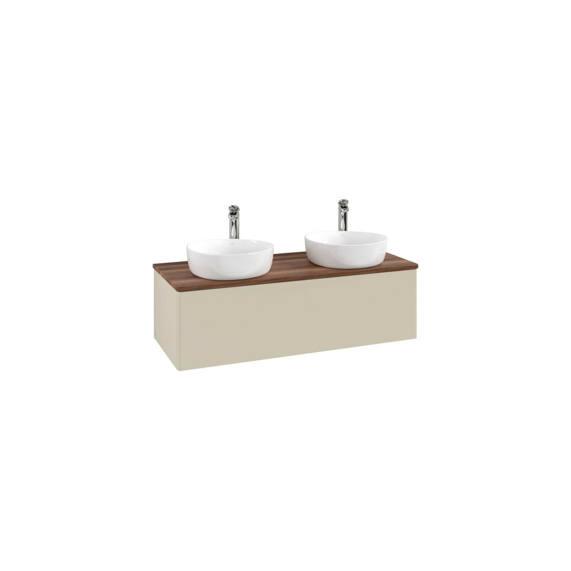 V&B Waschtischunterschrank ohne Frontstruktur Antao 120x36x50cm, HL, WBP w. wal, si Gr m Lac ; Villeroy & Boch