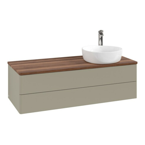 V&B Waschtischunterschrank ohne Frontstruktur Antao 120x36x50cm, HL, WBP w wal, st. Gr m Lac