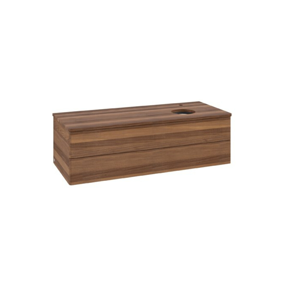 V&B Waschtischunterschrank ohne Frontstruktur Antao 120x36x50cm, HL, WBP w. wal, w. wal