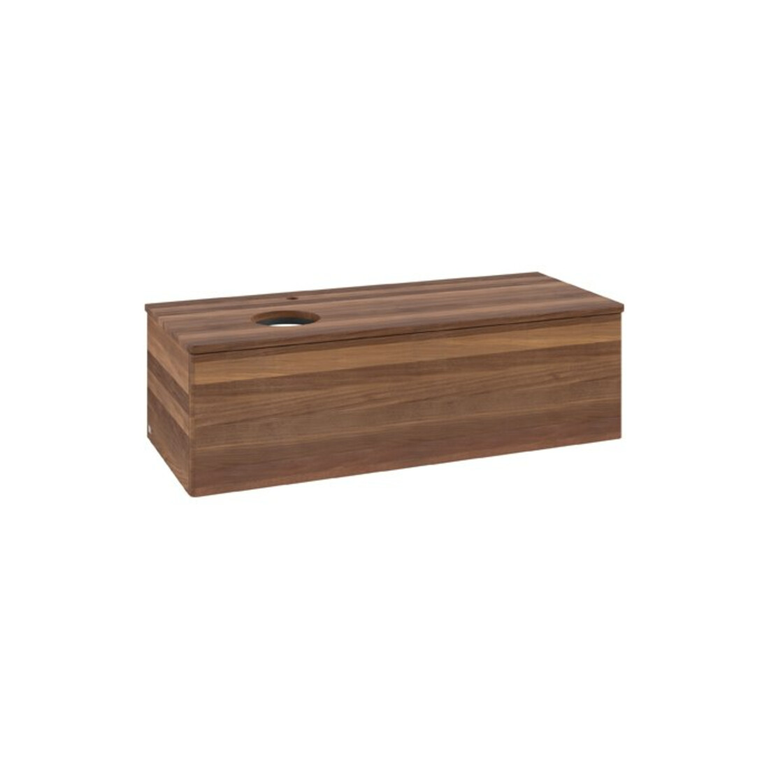 V&B Waschtischunterschrank ohne Frontstruktur Antao 120x36x50cm, HL, WBP w. wal, w. wal