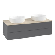 V&B Waschtischunterschrank ohne Frontstruktur Antao 120x36x50cm, WBP botti., Anthrac. m Lac-3