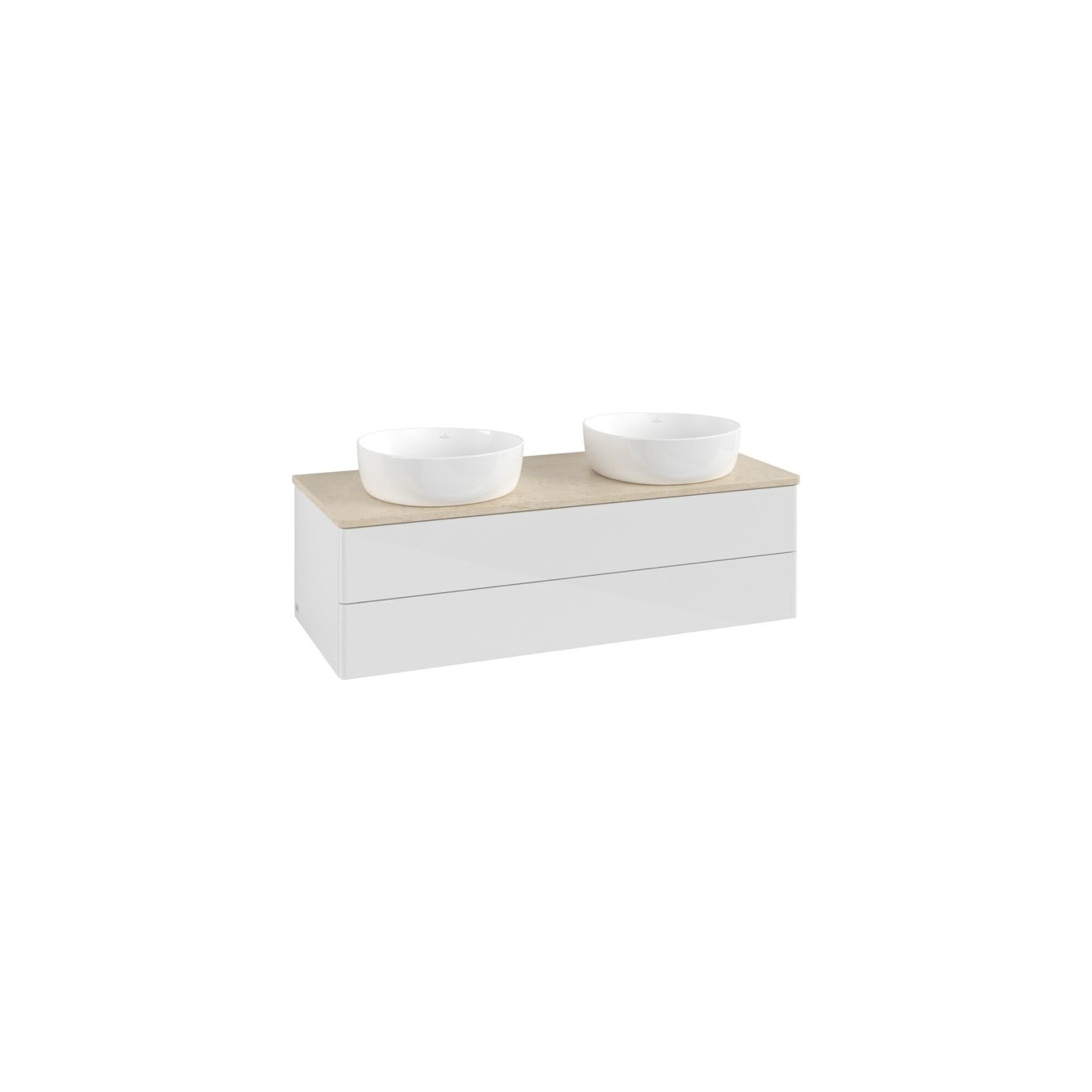 V&B Waschtischunterschrank ohne Frontstruktur Antao 120x36x50cm, WBP botti., glo wh. Lac ; Villeroy & Boch