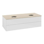 V&B Waschtischunterschrank ohne Frontstruktur Antao 120x36x50cm, WBP botti., glo wh. Lac-3