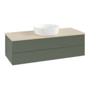 V&B Waschtischunterschrank ohne Frontstruktur Antao 120x36x50cm, WBP botti., lea gre. m Lac
