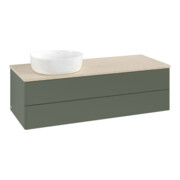 V&B Waschtischunterschrank ohne Frontstruktur Antao 120x36x50cm, WBP botti., lea gre. m Lac