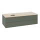 V&B Waschtischunterschrank ohne Frontstruktur Antao 120x36x50cm, WBP botti., lea gre. m Lac-3