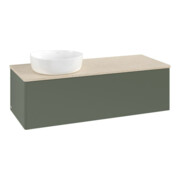 V&B Waschtischunterschrank ohne Frontstruktur Antao 120x36x50cm, WBP botti., lea gre. m Lac