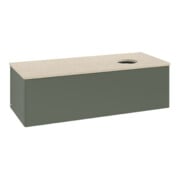V&B Waschtischunterschrank ohne Frontstruktur Antao 120x36x50cm, WBP botti., lea gre. m Lac